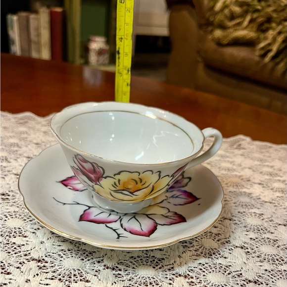 Vintage Shafford Japanese Porcelain Teacup and Saucer - Picture 10 of 13